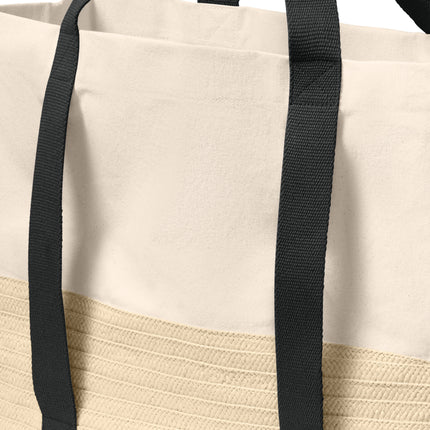 Port Authority® Straw Market Tote – BG450