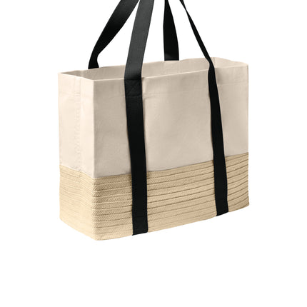 Port Authority® Straw Market Tote – BG450