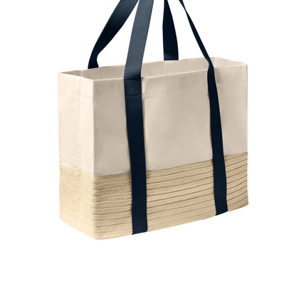 Port Authority® Straw Market Tote – BG450