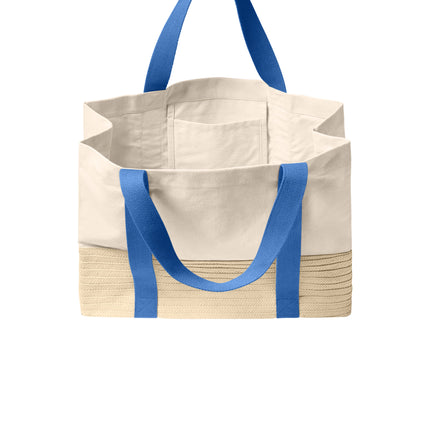 Port Authority® Straw Market Tote – BG450