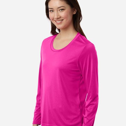 CORE365 Women’s Capital Long Sleeve Performance T‑Shirt – CE10LW