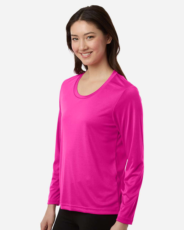 CORE365 Women’s Capital Long Sleeve Performance T‑Shirt – CE10LW