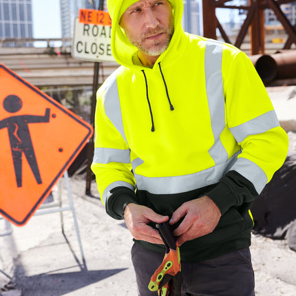CornerStone ANSI Class 3 Heavy‑Duty Fleece Safety Hoodie – CSF301