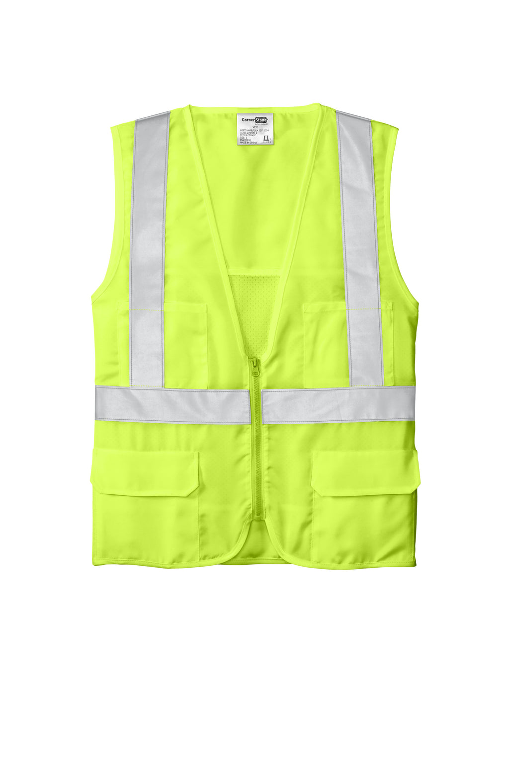 CornerStone® ANSI 107 Class 2 Mesh Back Safety Vest – CSV102