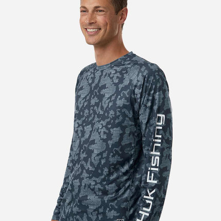 HUK Men’s LoPro Running Lakes Long Sleeve T‑Shirt – H12L0017