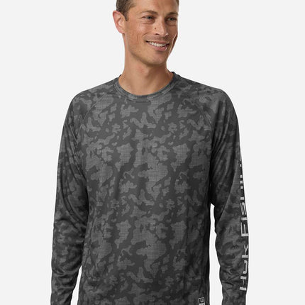HUK Men’s LoPro Running Lakes Long Sleeve T‑Shirt – H12L0017