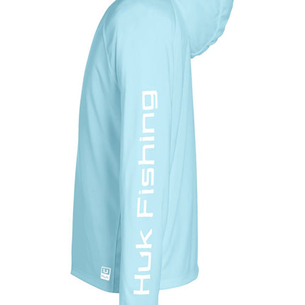 HUK Men’s LoPro Pursuit Long Sleeve Hooded T‑Shirt – H12L010