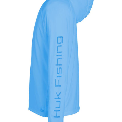 HUK Men’s LoPro Pursuit Long Sleeve Hooded T‑Shirt – H12L010