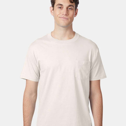 Hanes Men’s Beefy‑T® Pocket T‑Shirt – 5190