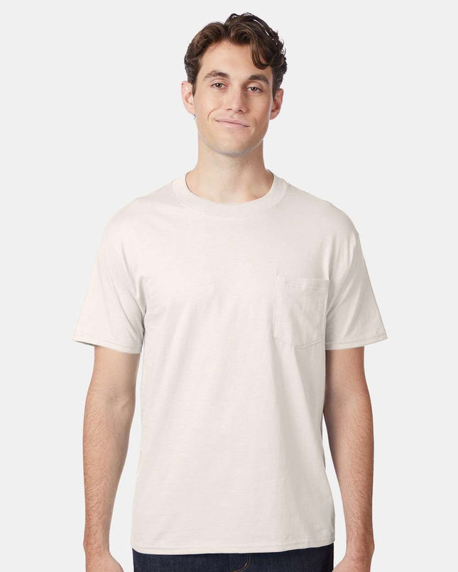 Hanes Men’s Beefy‑T® Pocket T‑Shirt – 5190