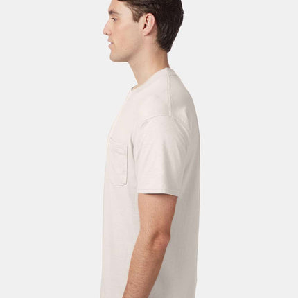 Hanes Men’s Beefy‑T® Pocket T‑Shirt – 5190