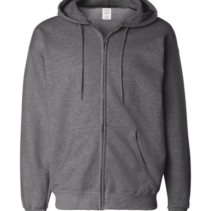 Hanes Unisex Ultimate Cotton® Full‑Zip Hooded Sweatshirt – F280