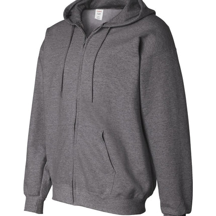 Hanes Unisex Ultimate Cotton® Full‑Zip Hooded Sweatshirt – F280