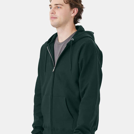 Hanes Unisex Ultimate Cotton® Full‑Zip Hooded Sweatshirt – F280