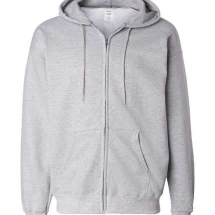 Hanes Unisex Ultimate Cotton® Full‑Zip Hooded Sweatshirt – F280