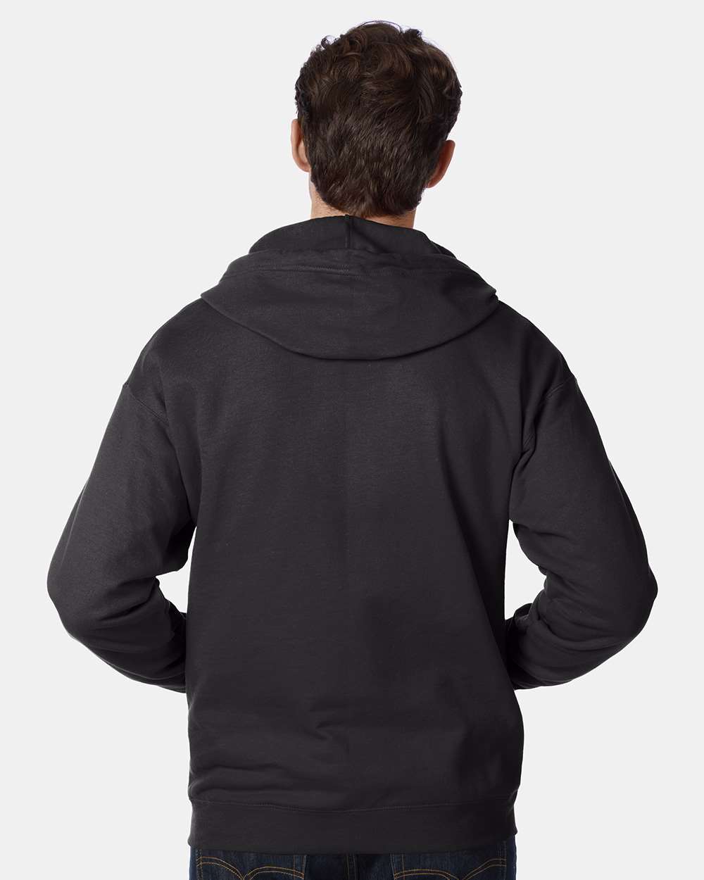 Hanes Unisex EcoSmart® Full‑Zip Hooded Sweatshirt – P180
