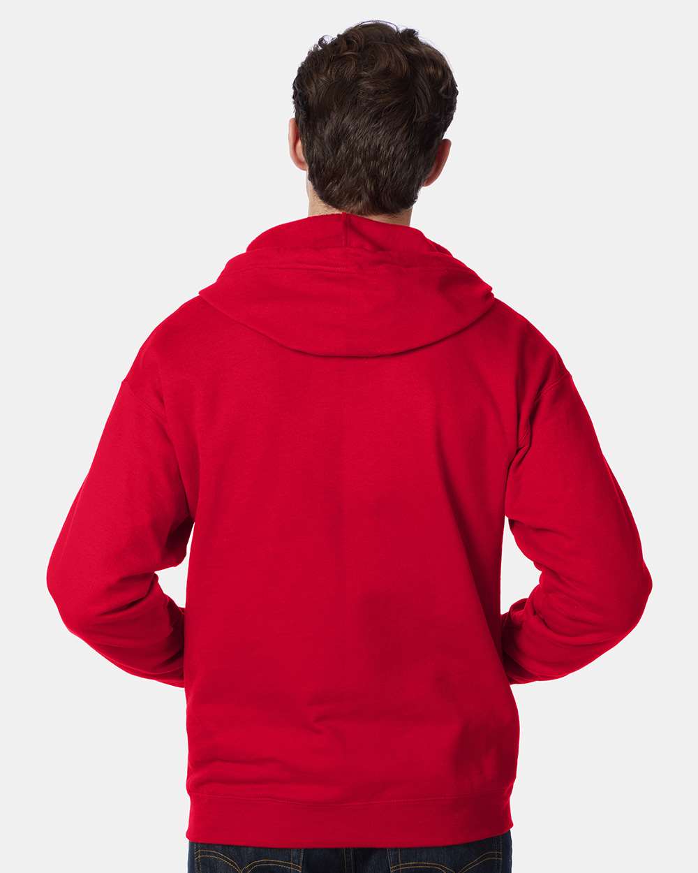 Hanes Unisex EcoSmart® Full‑Zip Hooded Sweatshirt – P180