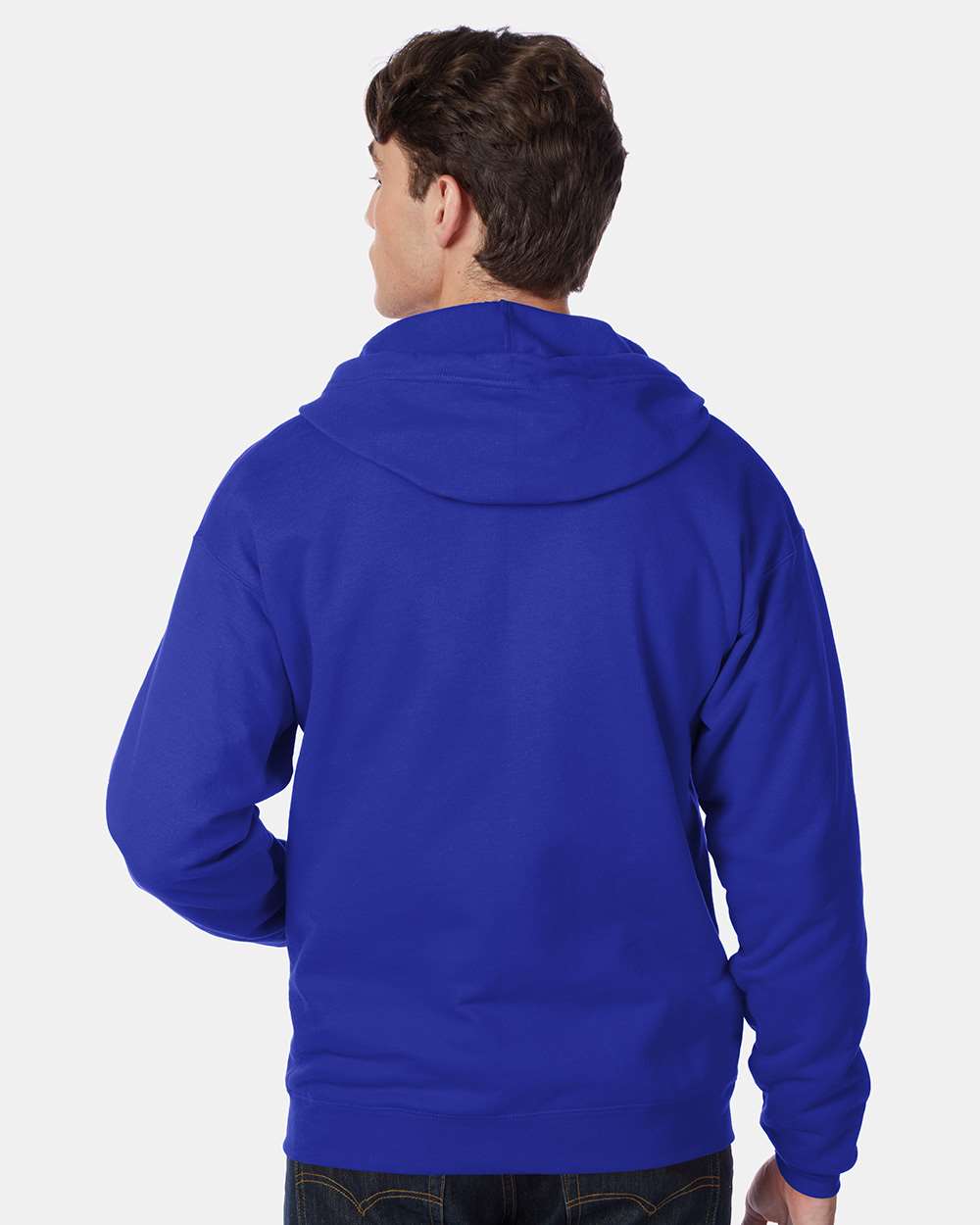 Hanes Unisex EcoSmart® Full‑Zip Hooded Sweatshirt – P180