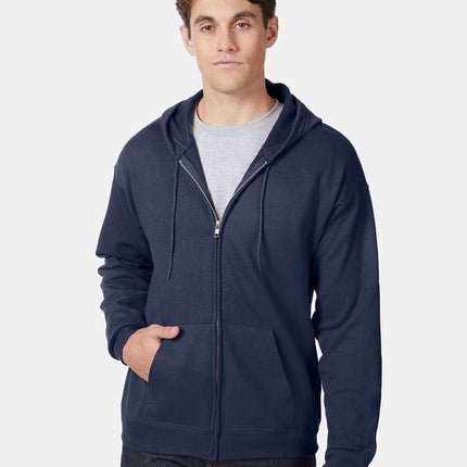 Hanes Unisex EcoSmart® Full‑Zip Hooded Sweatshirt – P180