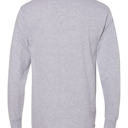 Hanes Unisex Workwear Long Sleeve Pocket T‑Shirt – W120
