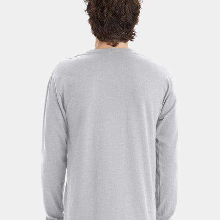 Hanes Unisex Workwear Long Sleeve Pocket T‑Shirt – W120
