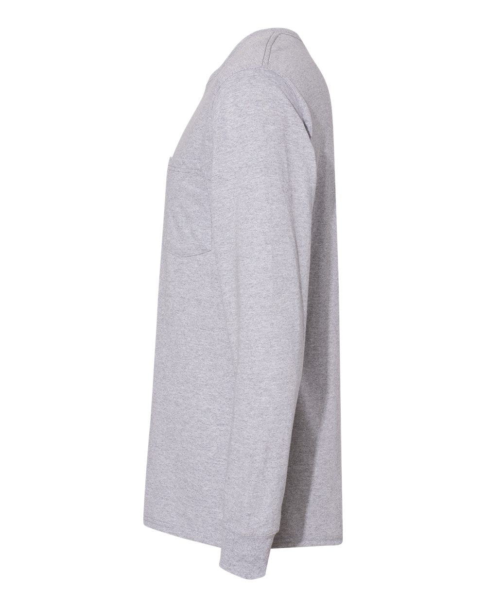Hanes Unisex Workwear Long Sleeve Pocket T‑Shirt – W120