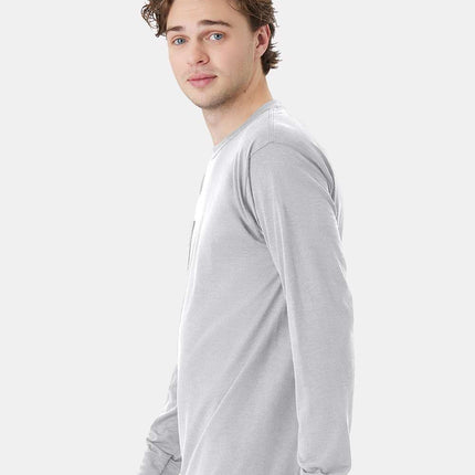 Hanes Unisex Workwear Long Sleeve Pocket T‑Shirt – W120