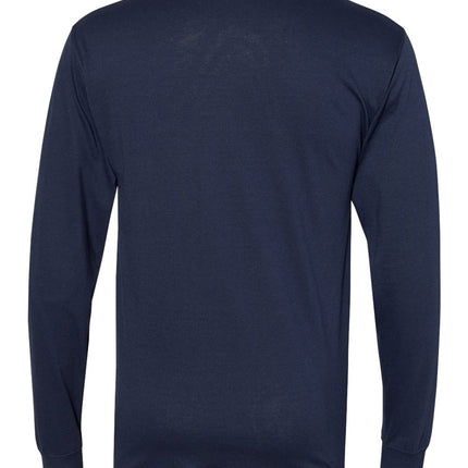Hanes Unisex Workwear Long Sleeve Pocket T‑Shirt – W120
