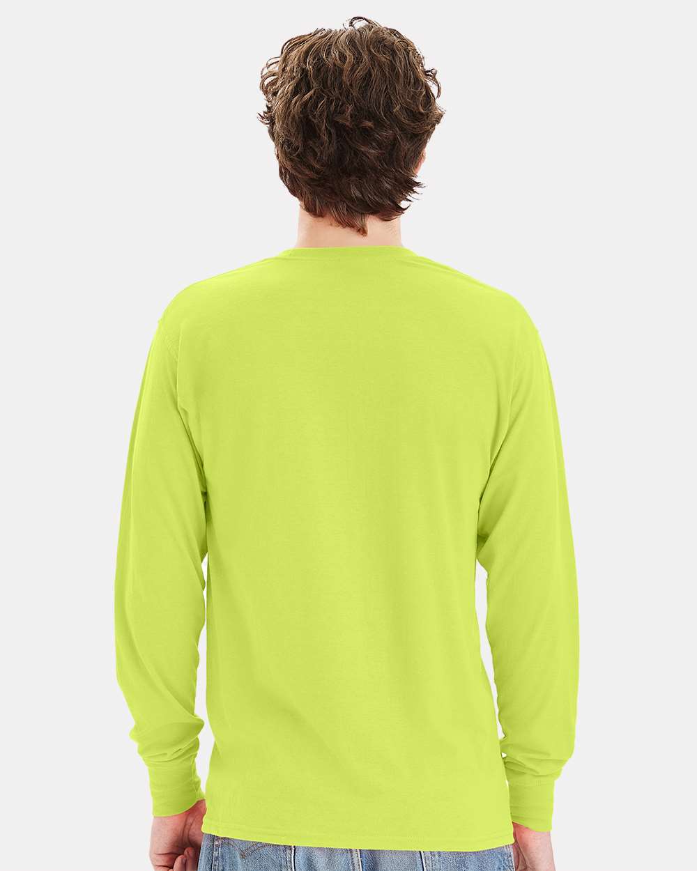 Hanes Unisex Workwear Long Sleeve Pocket T‑Shirt – W120