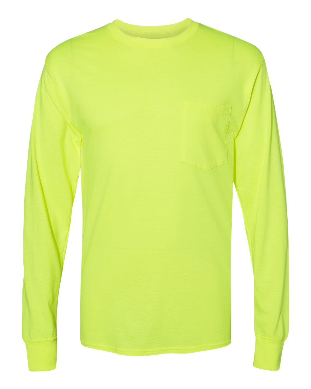 Hanes Unisex Workwear Long Sleeve Pocket T‑Shirt – W120