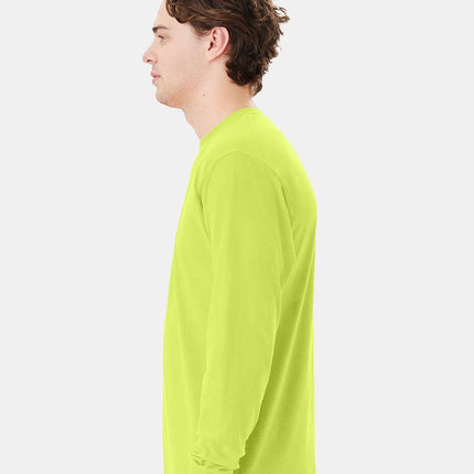 Hanes Unisex Workwear Long Sleeve Pocket T‑Shirt – W120