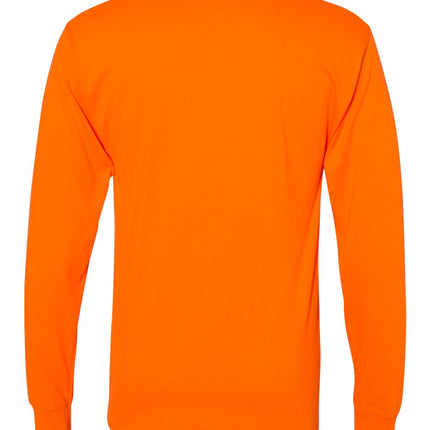 Hanes Unisex Workwear Long Sleeve Pocket T‑Shirt – W120