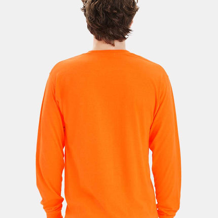 Hanes Unisex Workwear Long Sleeve Pocket T‑Shirt – W120