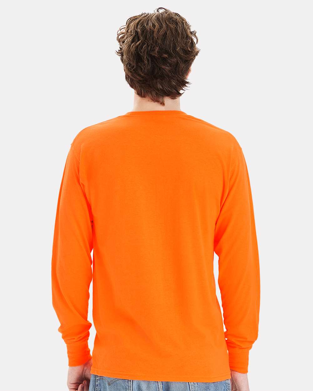 Hanes Unisex Workwear Long Sleeve Pocket T‑Shirt – W120