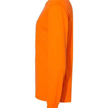 Hanes Unisex Workwear Long Sleeve Pocket T‑Shirt – W120