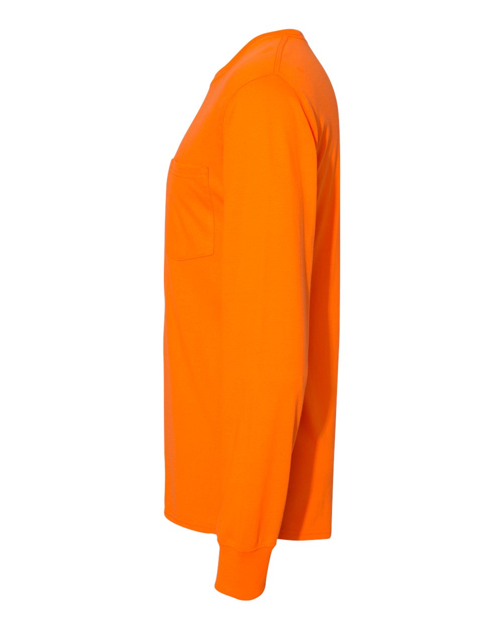 Hanes Unisex Workwear Long Sleeve Pocket T‑Shirt – W120