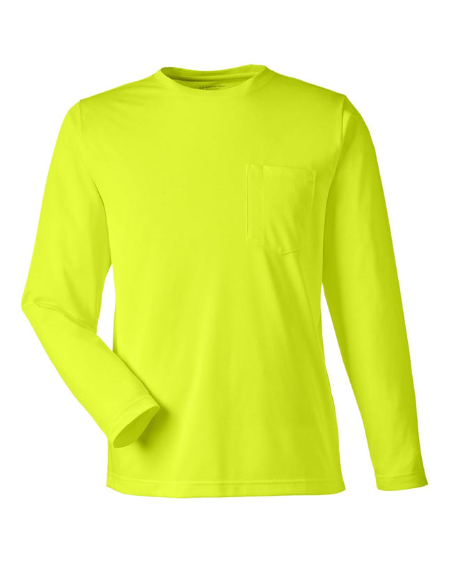 Harriton Unisex Charge Snag & Soil Protect Long Sleeve T‑Shirt – M118L