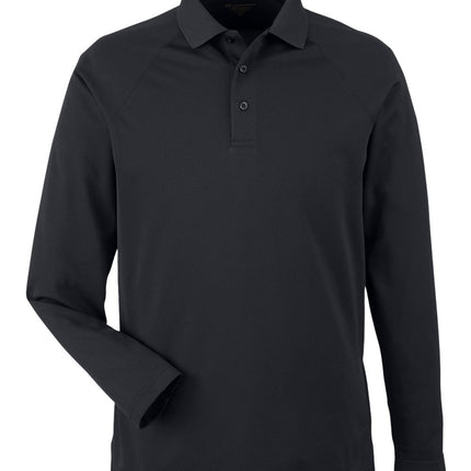 Harriton Men’s Charge Snag & Soil Protect Long Sleeve Polo – M208L