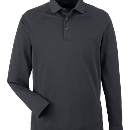 Harriton Men’s Charge Snag & Soil Protect Long Sleeve Polo – M208L