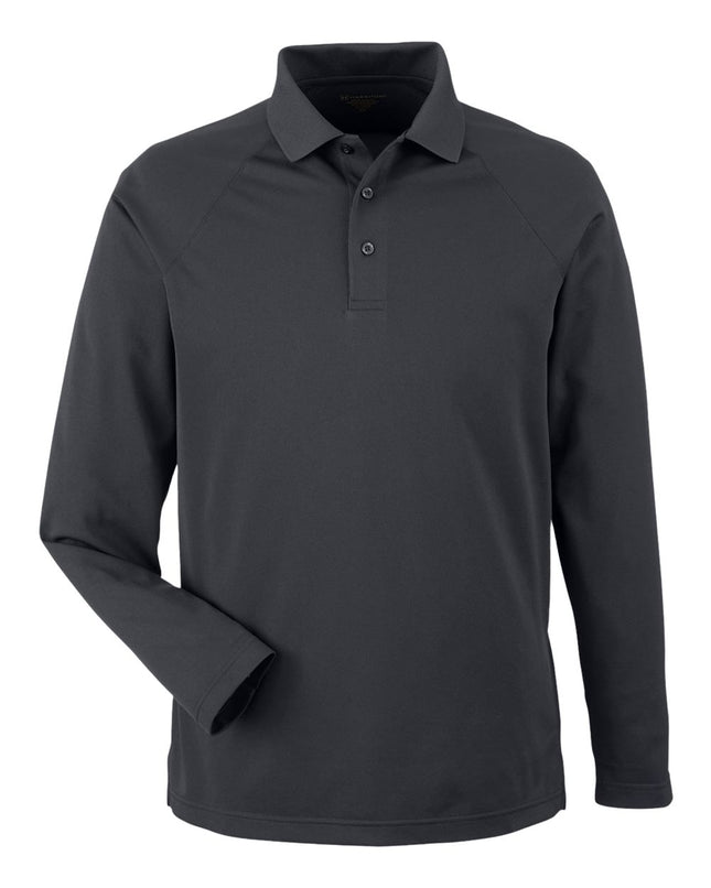 Harriton Men’s Charge Snag & Soil Protect Long Sleeve Polo – M208L