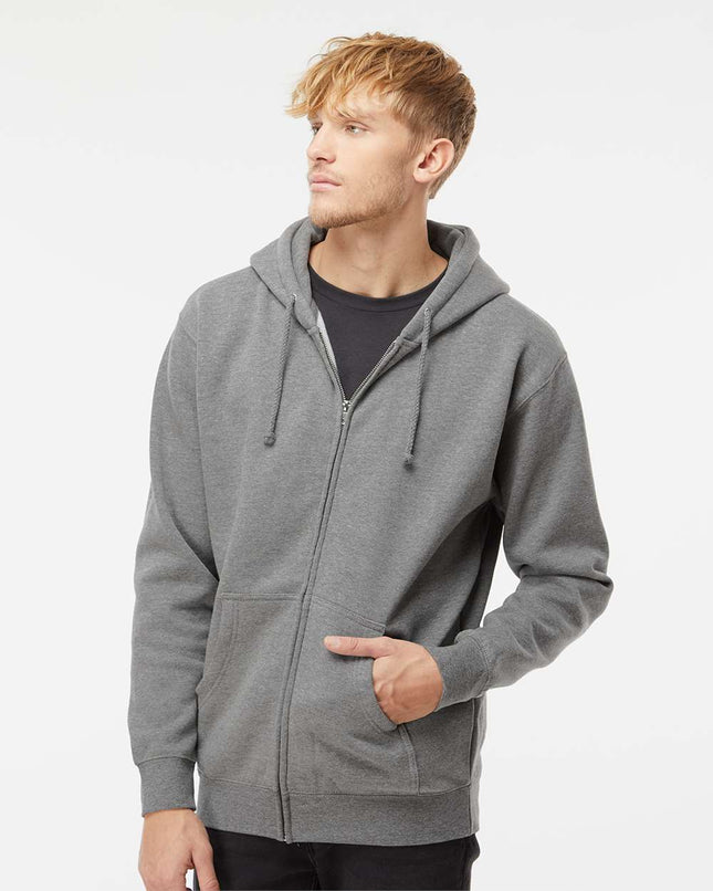 Independent Trading Co. Unisex Heavyweight Full‑Zip Hooded Sweatshirt – IND4000Z