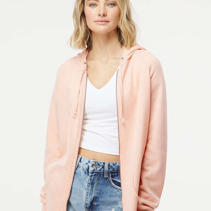 Independent Trading Co. Women’s California Wave Wash Full‑Zip Hoodie – PRM2500Z
