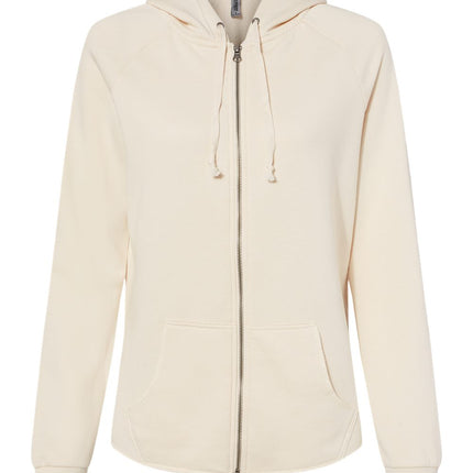 Independent Trading Co. Women’s California Wave Wash Full‑Zip Hoodie – PRM2500Z