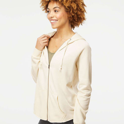 Independent Trading Co. Women’s California Wave Wash Full‑Zip Hoodie – PRM2500Z