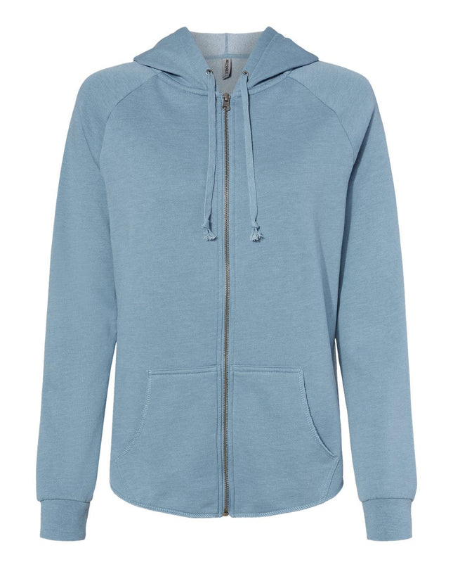 Independent Trading Co. Women’s California Wave Wash Full‑Zip Hoodie – PRM2500Z