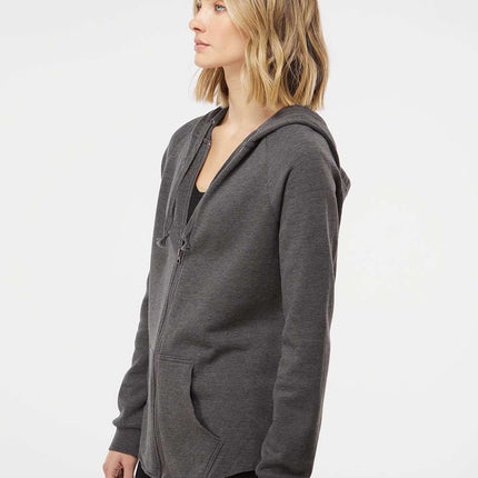 Independent Trading Co. Women’s California Wave Wash Full‑Zip Hoodie – PRM2500Z