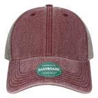 Burgundy/ Grey