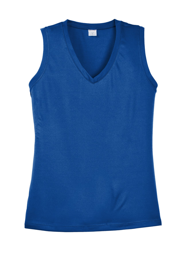 Sport‑Tek® Women’s Sleeveless PosiCharge® Competitor™ V‑Neck Tee – LST352