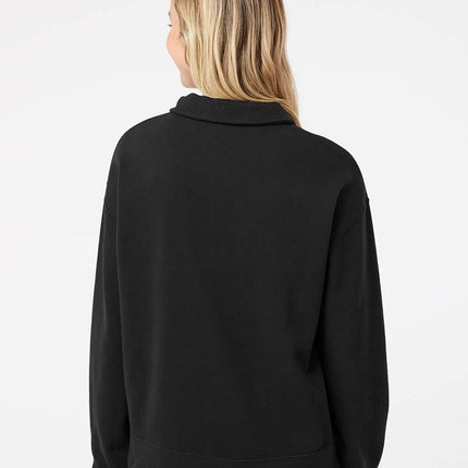 MV Sport Women’s Sueded Fleece Quarter‑Zip Sweatshirt – W22713