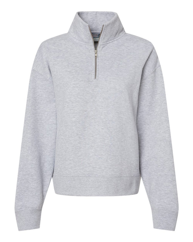 MV Sport Women’s Sueded Fleece Quarter‑Zip Sweatshirt – W22713